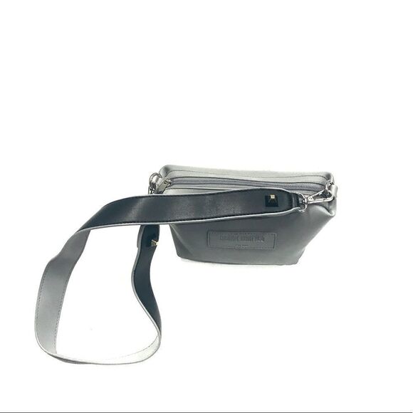Dream Control Vegan Leather Gray Crossbody Bag - Picture 11 of 13